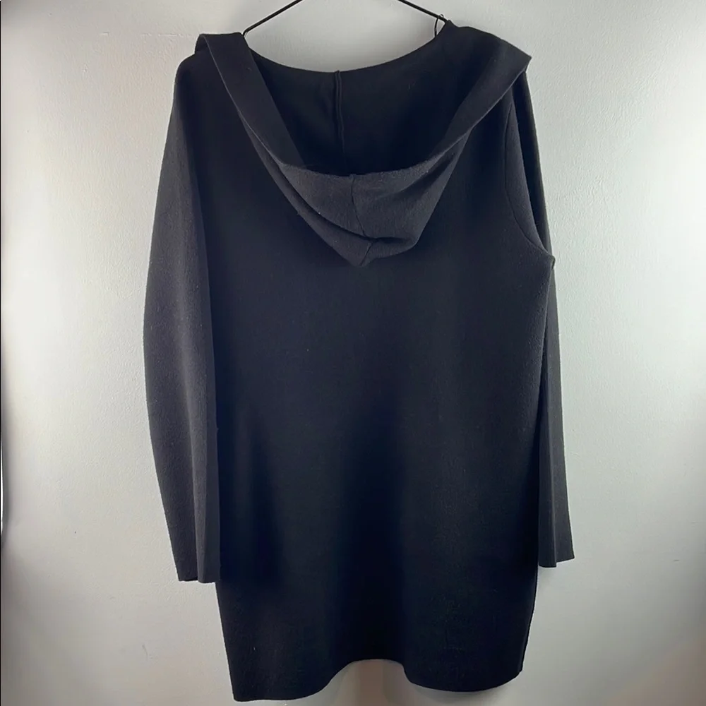 Sioni Black Floral Open Cardigan Size XL